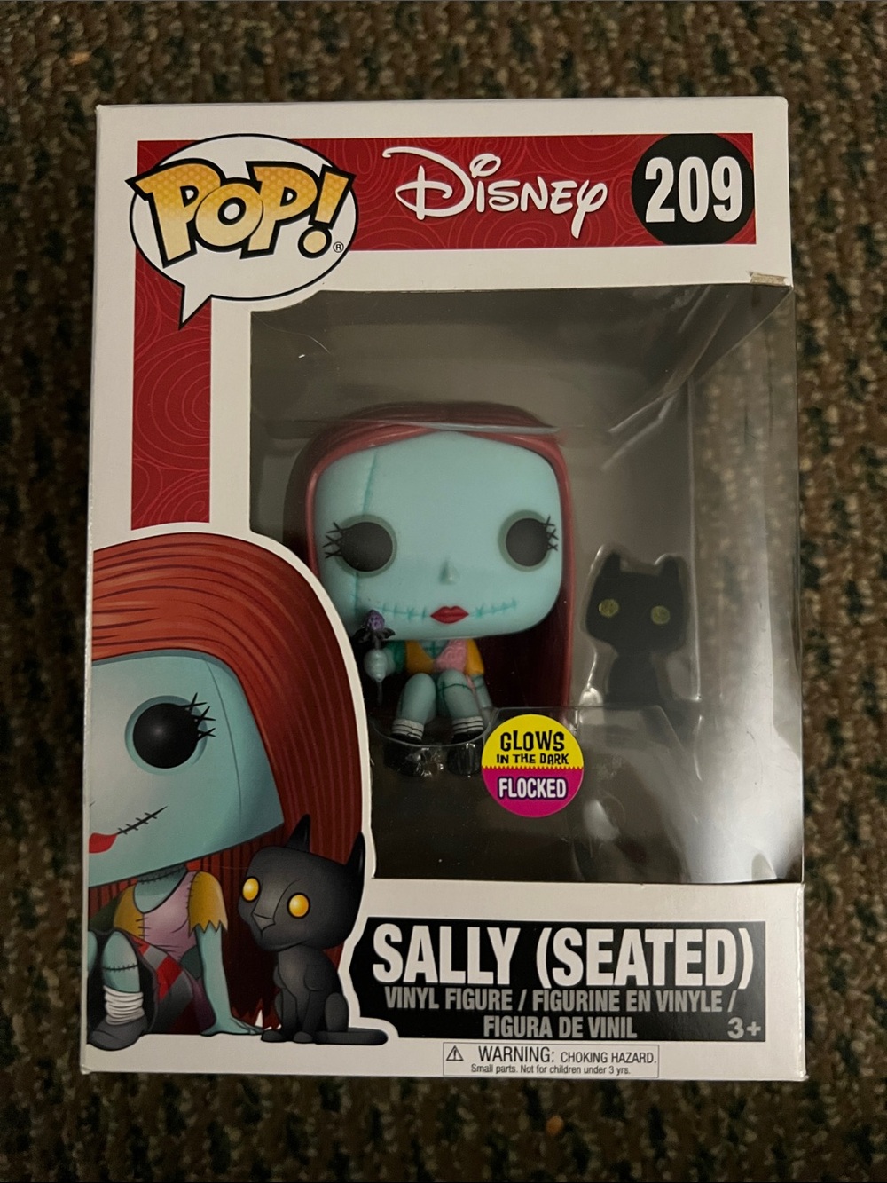Disney Sally Seated Vinyl Figure - Teal Skin & Red Hair